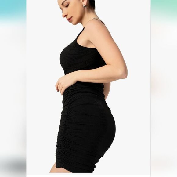 Tan Cham Miles Ruched Tank Dress(Same Style Color Different Tan) - Picture 3 of 9